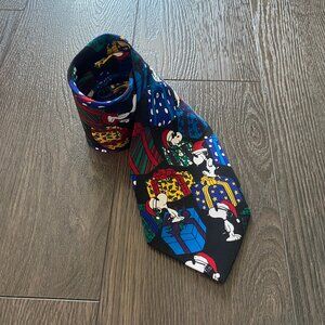 Vintage Christmas Snoopy Necktie / 90s / Peanuts / JOE COOL